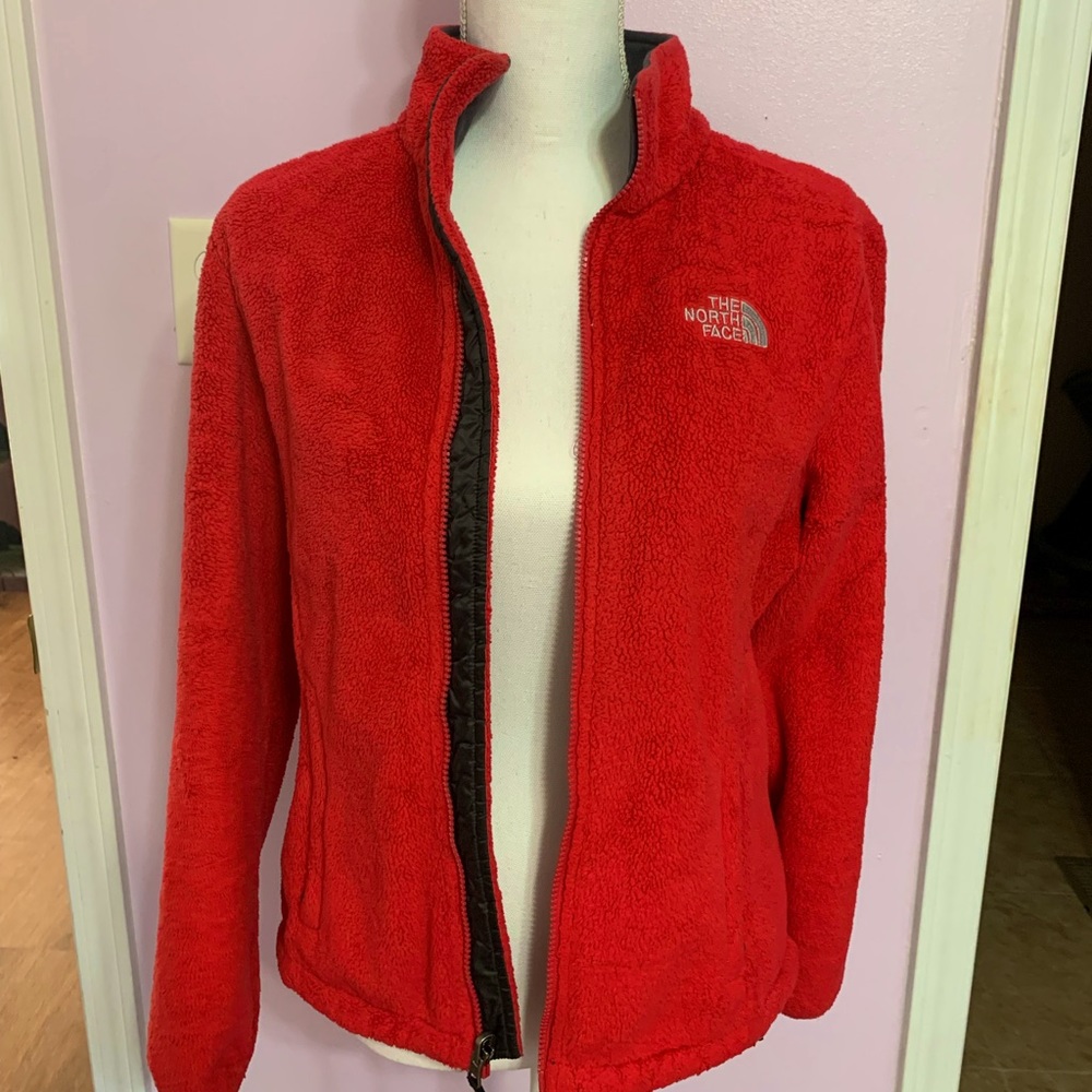 Red/pink Northface Fleece Jacket ❣️